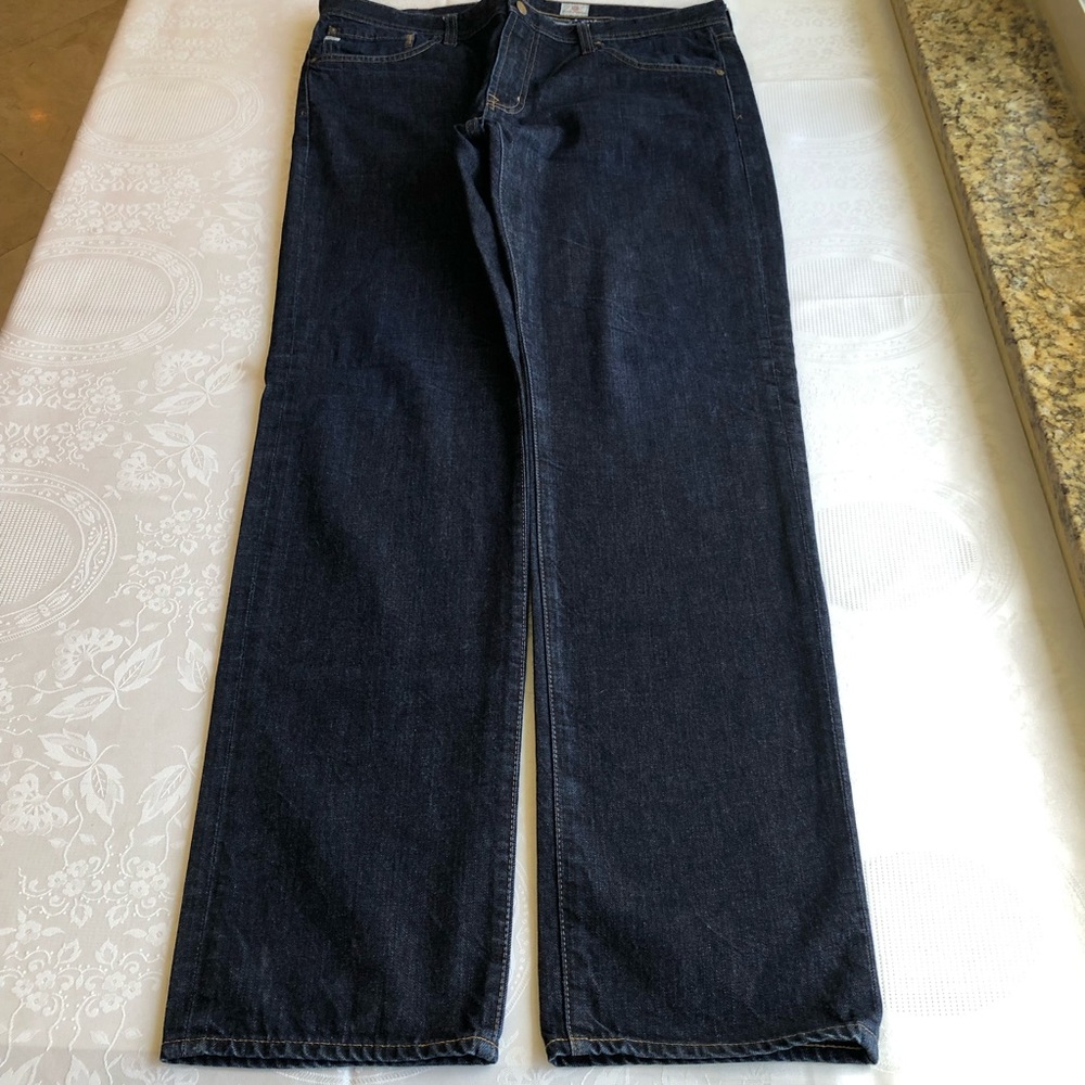 AG Adriano Goldschmied GRADUATE Tailored-Leg Dark Blue Jeans Men’s Size 36R